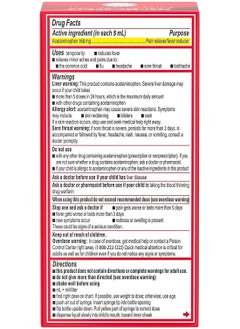 TYLENOL Dye-Free Pain Plus Fever Infants Cherry, 1 fl.oz  - Image 2