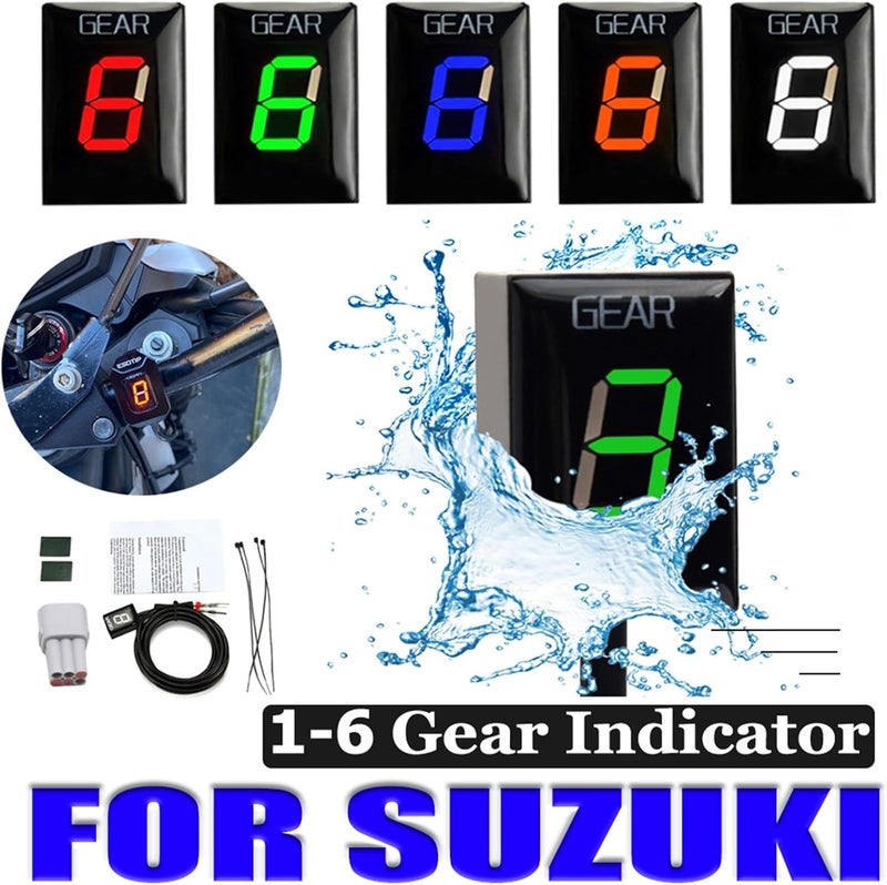 Vuzmode Green Gear Indicator for Suzuki Motorcycles - Image 3