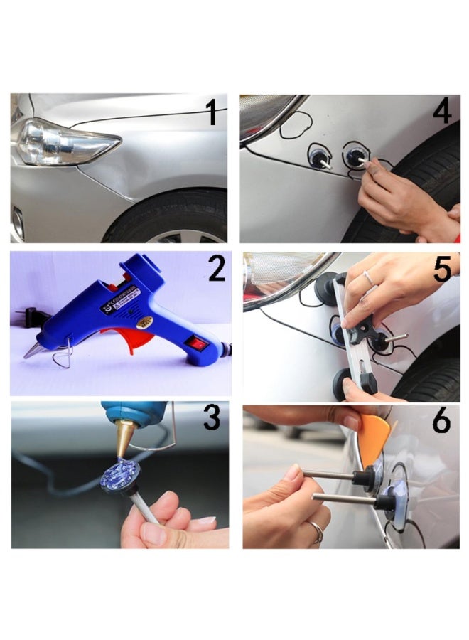 Generic 20 PCS Auto Paintless Dent Repair Tool Kit, Car Dent Puller Remover Dent Removal Tools for Automobile Motorcycle Refrigerator Body Ding Hail Dent Repair  - Image 2