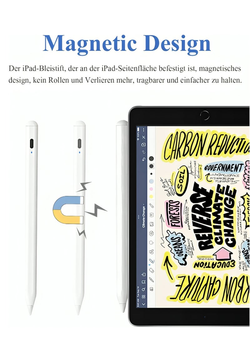 Stylus Pen for iPad – Active Touch Pencil with Palm Rejection & Magnetic Attachment (iPad Pro/Air/mini) - Image 4