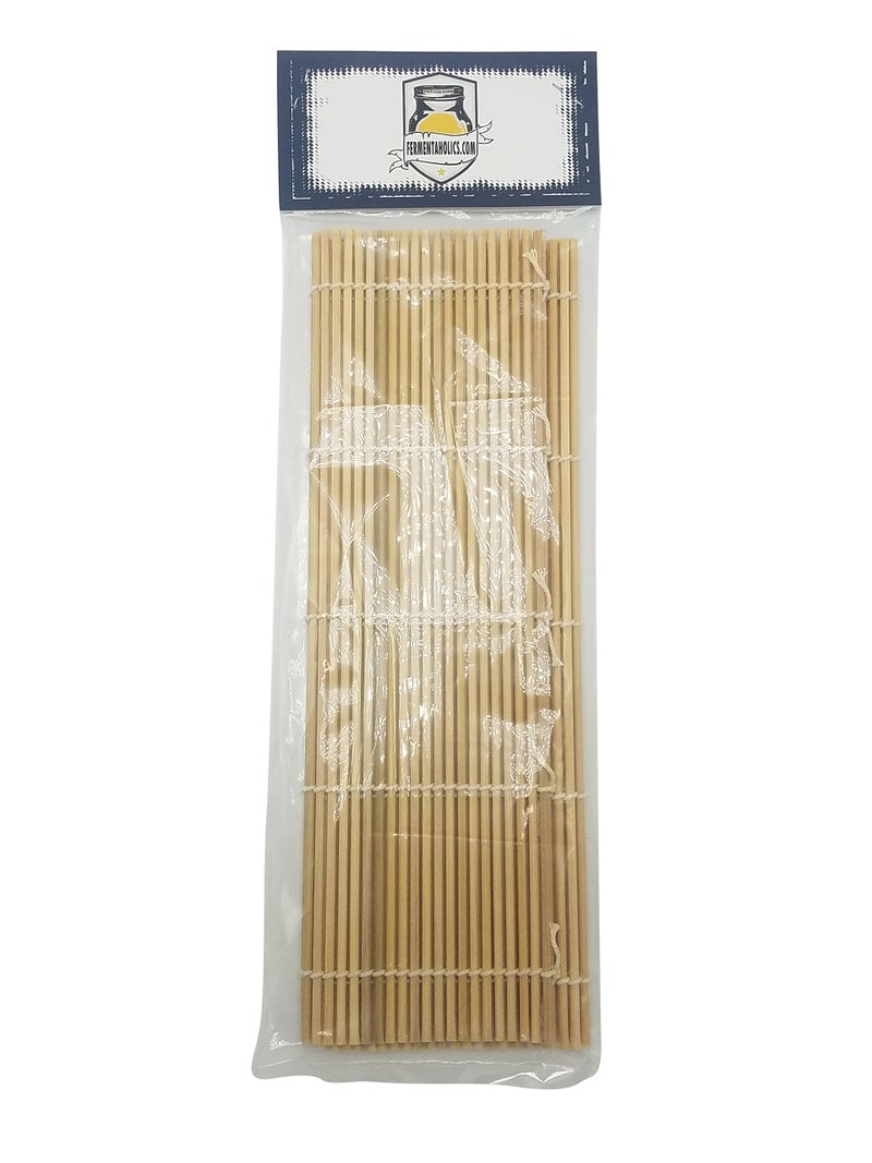 Fermentaholics Bamboo Reed Cheese Mat | Durable Mat For Aging Cheese | Allows Air Flow For Drying Mold-Ripened Cheese During The Aging Process | Also Works Great For Rolling Sushi Or Drying Vegetables After Washing - Image 2