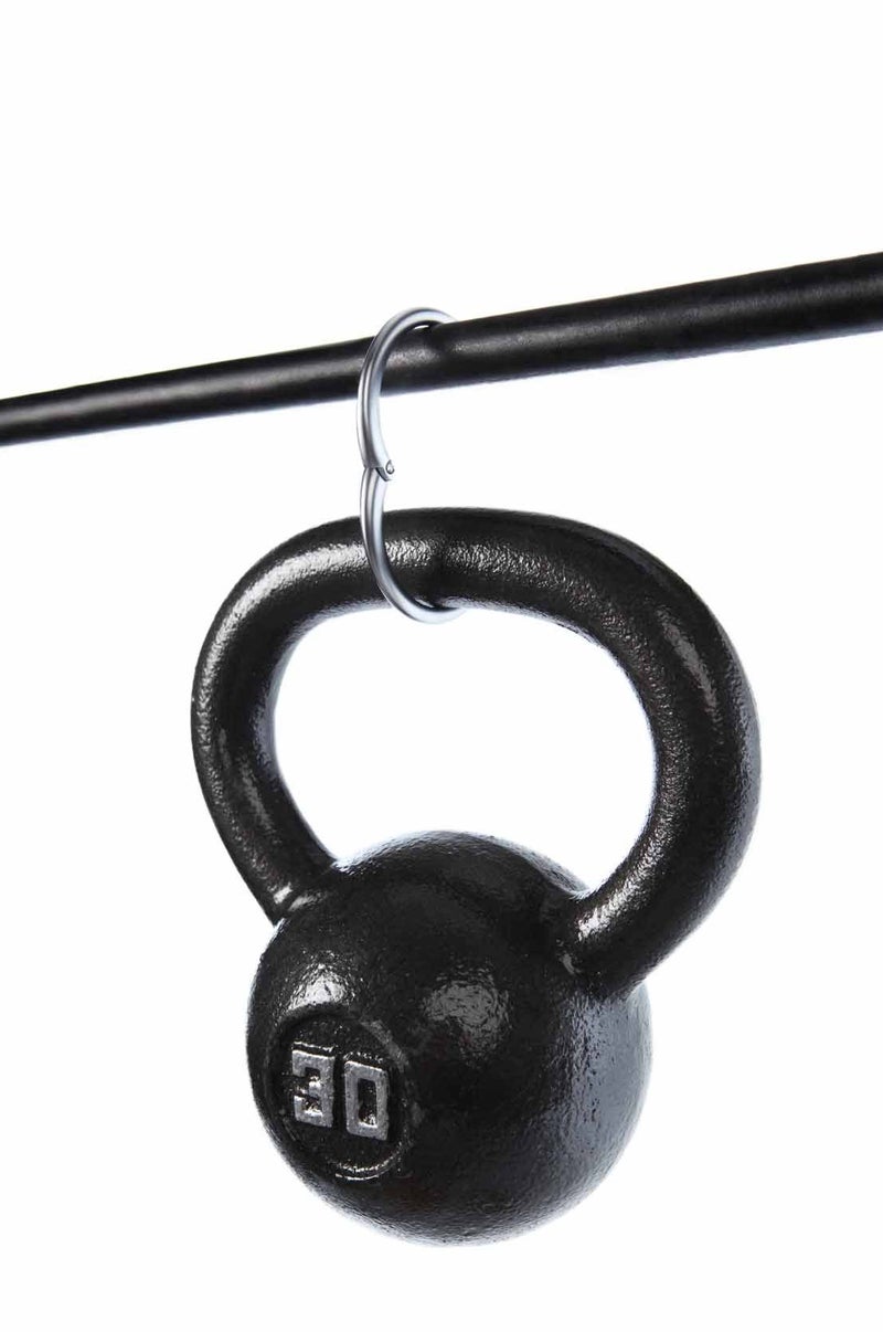 Clipa Bag Hanger - Matte Black PVD - The Ring That Opens Into a Hook and Hangs in Just 1/2" of Space, Holds 33 lbs., 3 yr. Warranty - Image 4