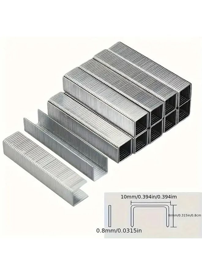 1008F Heavy Duty Staple Gun Nails 1 Box 2000 Pieces Metal Collated Staples - Image 4