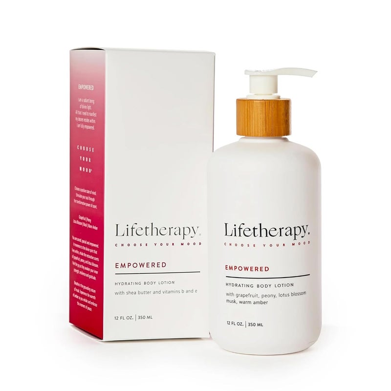 Lifetherapy Hydrating Lotion For Hand  Body  Non Greasy Lightweight Lotion Made with Shea Butter Empowered