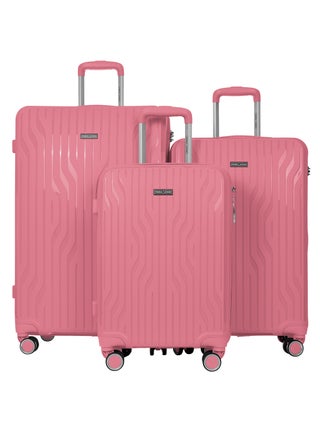 3-Piece Hard Side Poly Propylene Spinner Luggage Trolley Set 20/24/28 Inch Pink - pzsku/ZF05844E64D0D0D60AA4FZ/45/_/1728633222/9a315dbe-5ff2-4a0b-805e-dc7cd9dfa37b