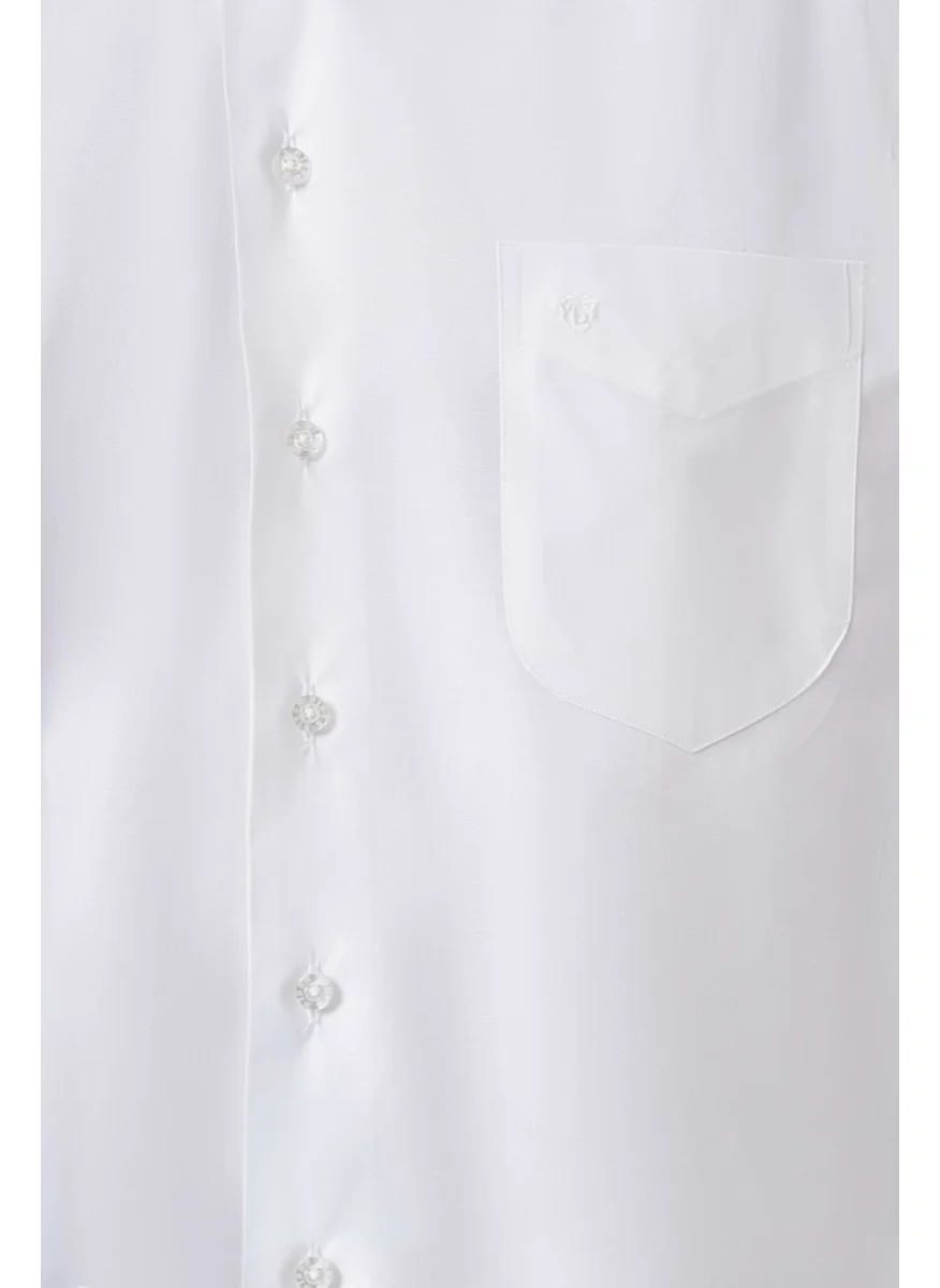 Bisse Men's Regular Fit Classic Shirt White GM23K232016_D01