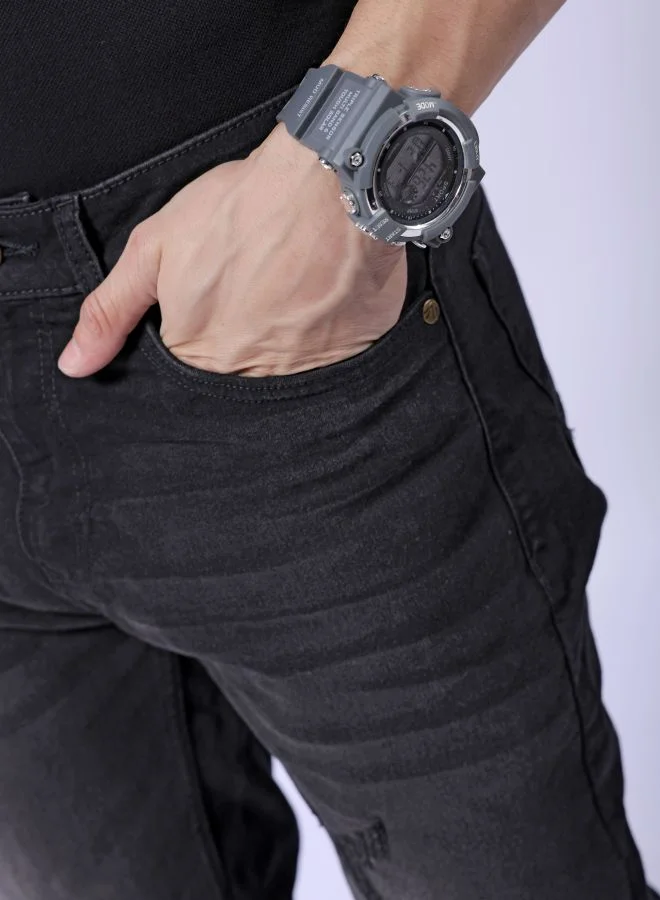 The Indian Garage Co Men Slim Fit Solid Mid-Rise Stretchable Jeans