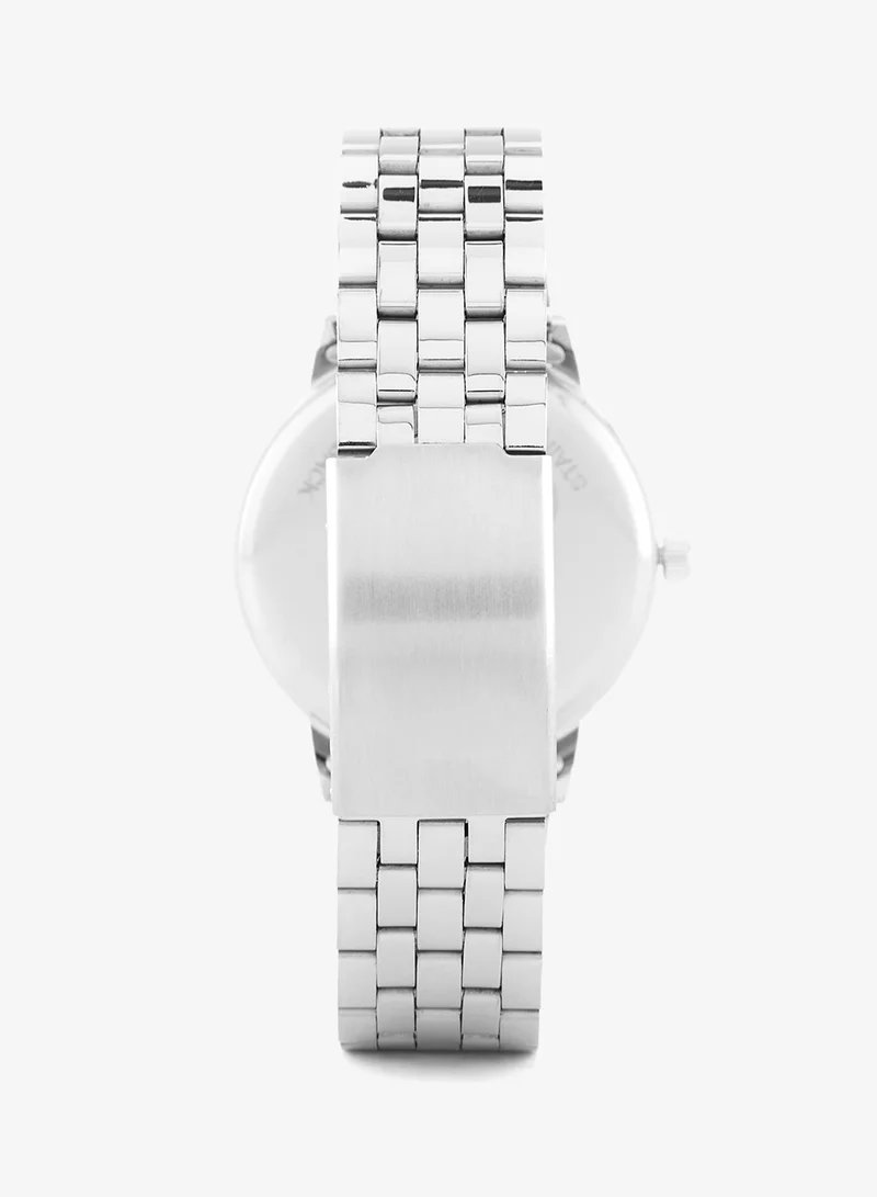 روبرت وود ساعة يد معدنية تناظرية