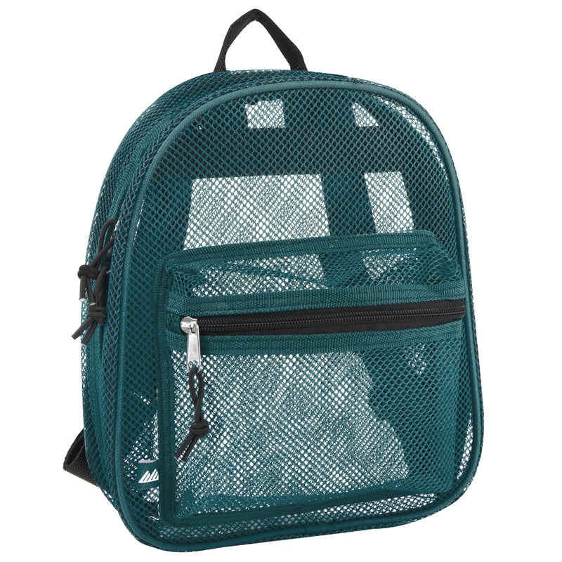 Summit Ridge Mini Mesh Backpack for Women, Men, Beach Toys, Pool, and Swimming Gear; Mini Transparent Backpacks with Padded Straps (Green) - Image 1