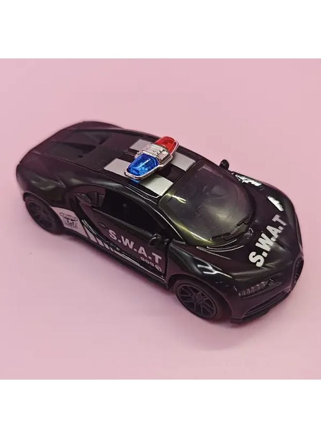 1pc Mini Sports Car Toy Model Set Alloy Pull Back Simulated Doors Gift For Kids - Image 1