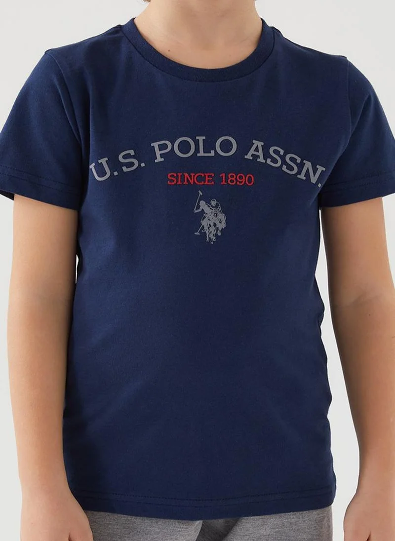 U.S. Polo Assn. U.S. Polo Assn. Boys Navy Bermuda Set