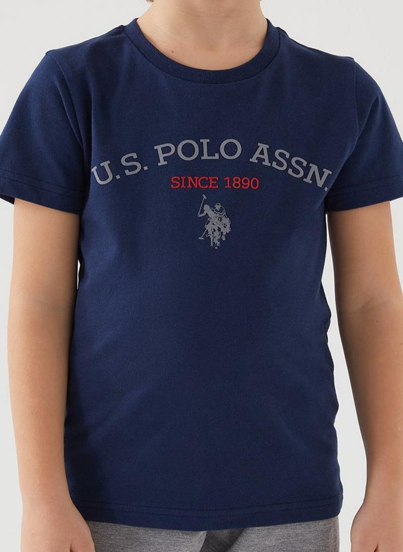 U.S. Polo Assn. U.S. Polo Assn. Boys Navy Bermuda Set - Image 4