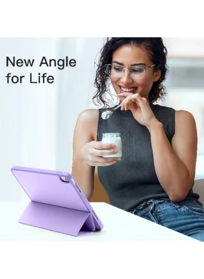 JMD iPad 10.9 Case 10th Generation (2022) / iPad 11th Gen A16 (2025) – Slim Magnetic Trifold Stand Cover with Pencil Holder, Auto Sleep/Wake, Shockproof Lightweight Protection, Purple - Image 2