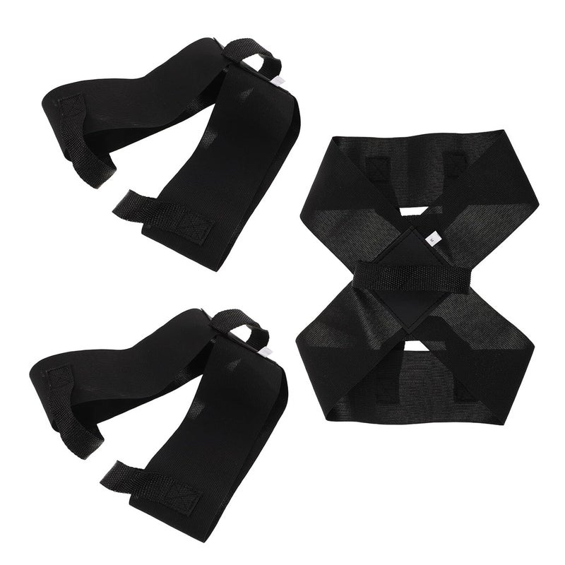 Adjustable Posture Corrector Back Strap for Adults Anti Hunchback Shoulder Brace Black - Image 1