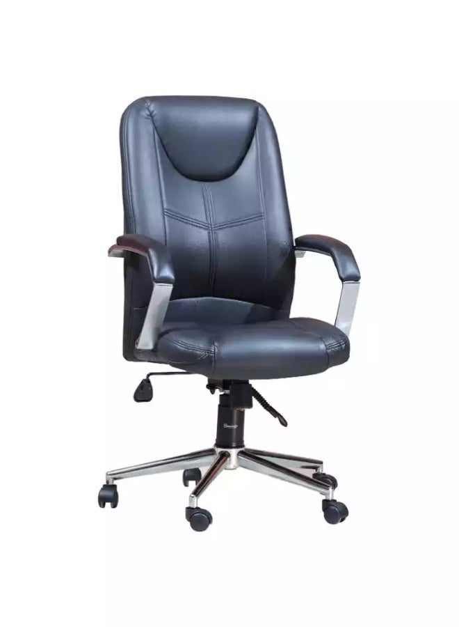 Generic Elevate your home office with our sleek Black Office Chair. Adjustable height and lumbar support ensure optimal comfort and style in a compact design.  - Image 1