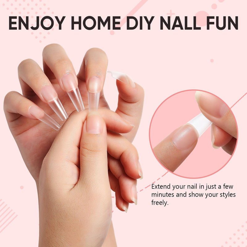 Extra Strong False Nail Glue 2 x 15 ml Gel Glue for American Nail Capsules, Acrylic Nails, Long Lasting Nail Extend UV/LED Gel - Image 4
