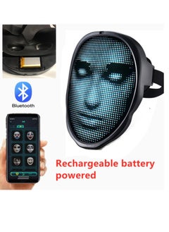 APP Controlled Face Transforming LED Mask - Programmable LED Mask Digital Luminous Mask for Adults