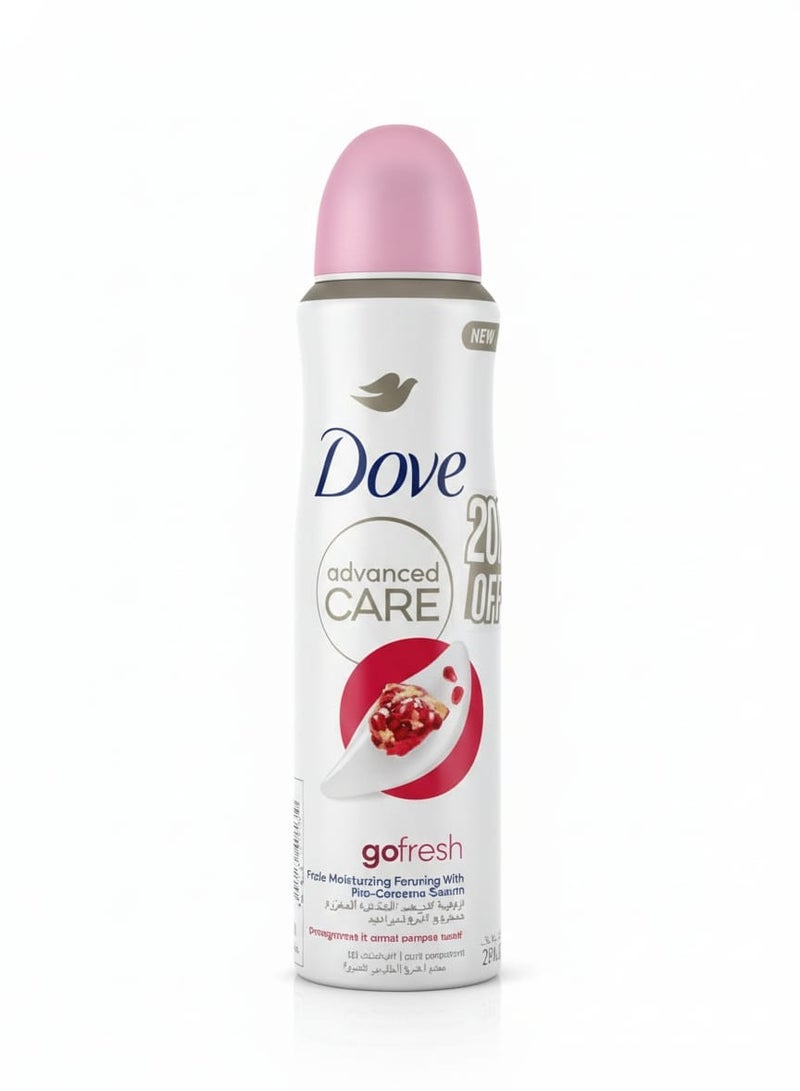 Dove Go Fresh Moisturising Cream Body Spray 150 ml (May vary package)