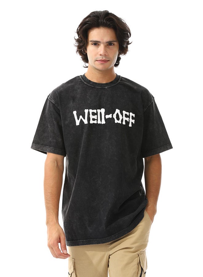 WHITE RABBIT Regular Fit Stone Wash T-Shirt  - Image 1