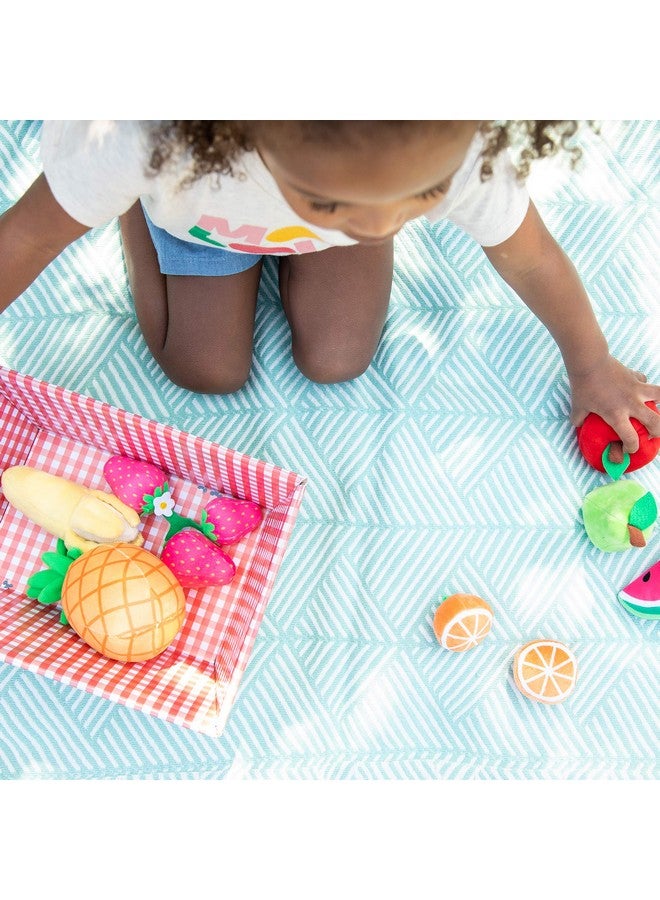 Educational Insights Plush Fruit Basket 12Piece Set Pretend Play Food Earlylearning Skills Ages 2+ - Image 3