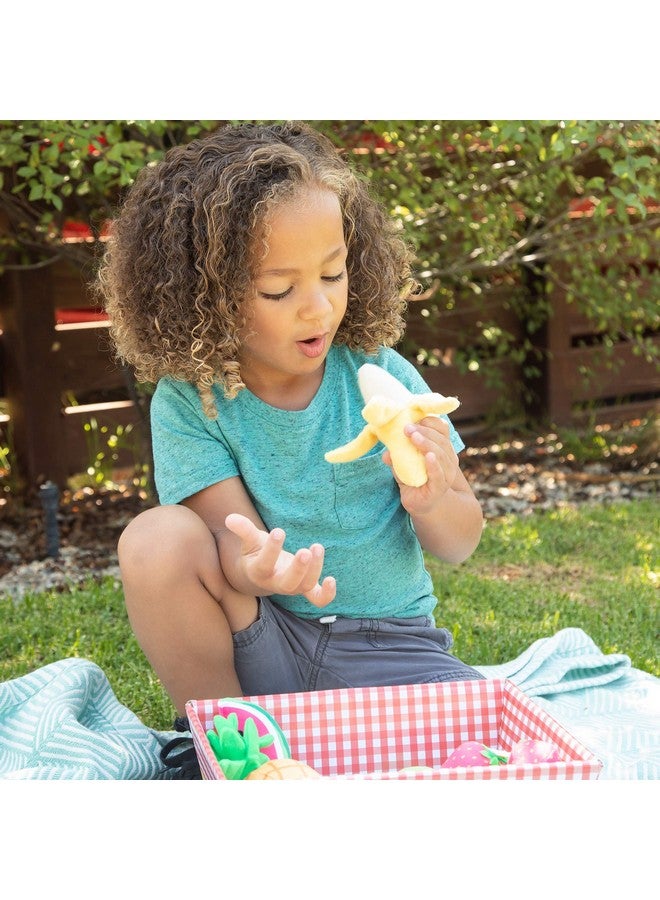 Educational Insights Plush Fruit Basket 12Piece Set Pretend Play Food Earlylearning Skills Ages 2+ - Image 5