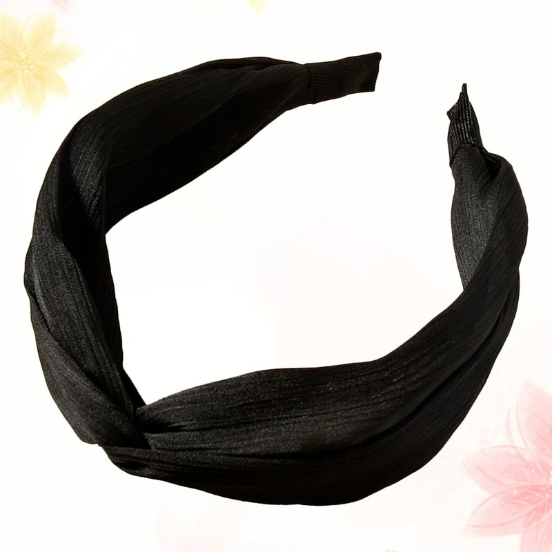 2 pcs Fashion Headband Hair Band Hair Accessory Adorable Hair for Party Daily Use Women Girls (Black) - Image 3