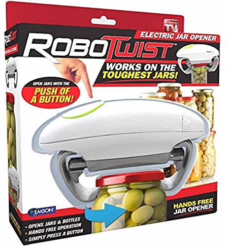 Robo Twist Electric Jar Opener– The Original RoboTwist One Touch Electric Handsfree Easy Jar Opener, Works for Jars - As Seen on TV - Image 2