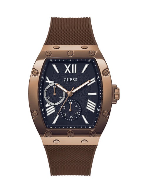Falcon Men Navy Rectangle Dial Analog Silicone Watch GW0568G1 - 43mm