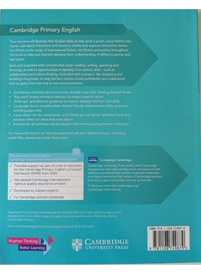 Cambridge Primary English Learner's Book 1 with Digital Access (1 Year) - Image 2