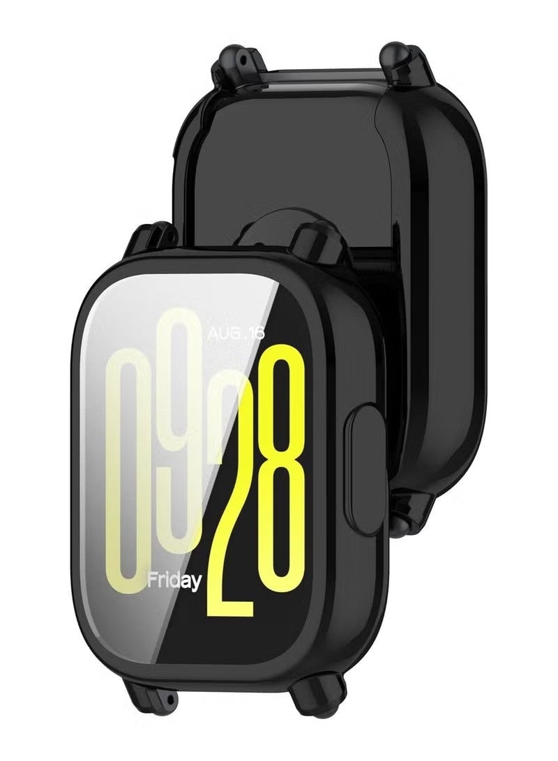 Protective Case for Redmi Watch 5 Active TPU Shockproof Screen Protector Cover Case (Black) - Image 3