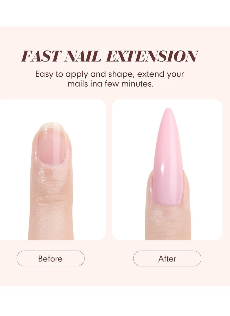 Saviland Saviland Acrylic Nail Kit Starter: Clear Pink Nude Acrylic Nail Kit Acrylic Powder & Monomer Acrylic Nail Liquid Acrylic Nail Brush Nail Files Forms Press On Nails Kits Acrylic Set Home Practice  - Image 3