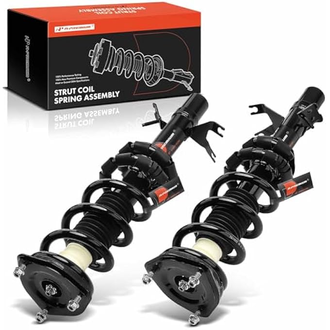 A-Premium Front Pair 2 Complete Strut And Coil Spring Assembly Compatible With Infiniti Qx70 2014 2015 2016 2017 Awd Driver And Passenger Side Replace 18920592 18920593 - Image 1