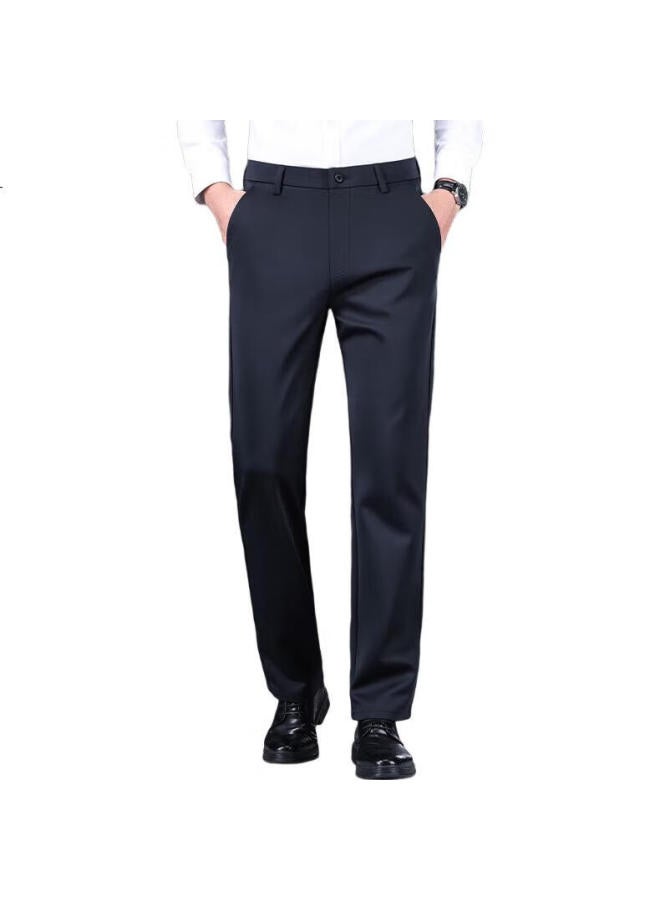 Firs Men's Casual Pants With Wool, Spring And Autumn Business Casual Straight-leg Trousers, Slim-fit Cargo Pants, Dress Pants For Men - Image 3