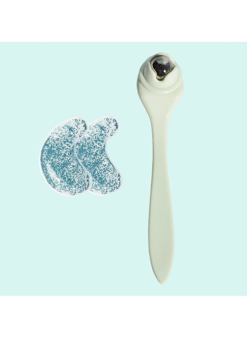 قناع عين قابل لإعادة الاستخدام مع كرة فولاذية كريم عين أزرق - Image 1