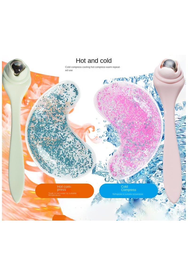 قناع عين قابل لإعادة الاستخدام مع كرة فولاذية كريم عين أزرق - Image 2