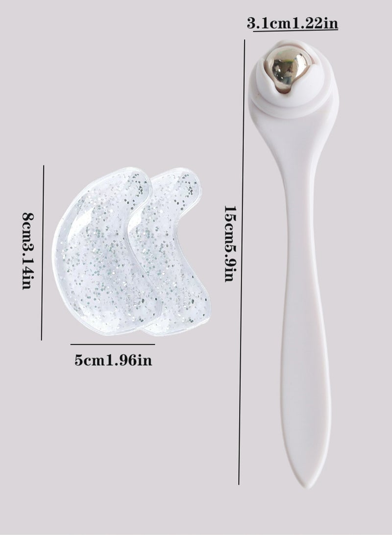 قناع عين قابل لإعادة الاستخدام مع كرة فولاذية كريم عين أزرق - Image 5