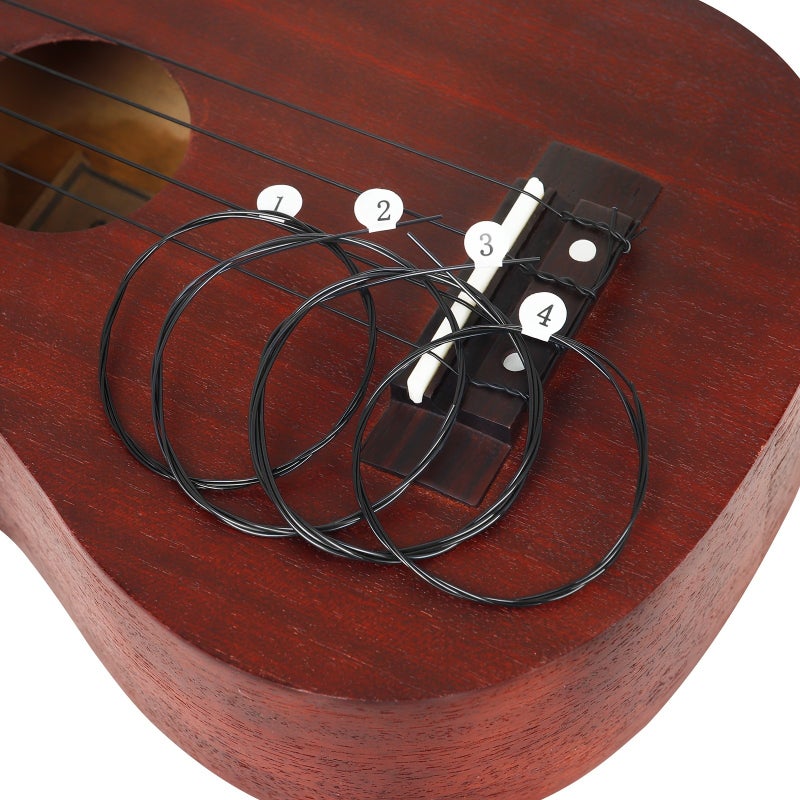 IRIN U106 Ukulele Strings, Black Nylon, 4 Strings with Serial Numbers, Packaged in a Durable Cardboard Box, Offering Excellent Sound Quality - Image 5