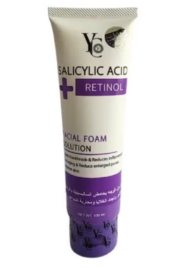 Salicylic Acid & Retinol Foaming Facial Wash Gel 100ml