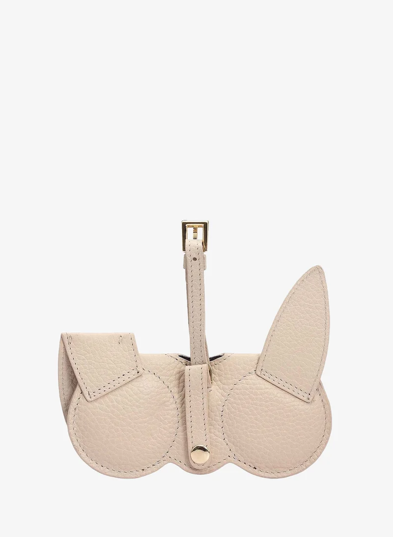 Da Milano Wax Leather Spectacle Case - Dove