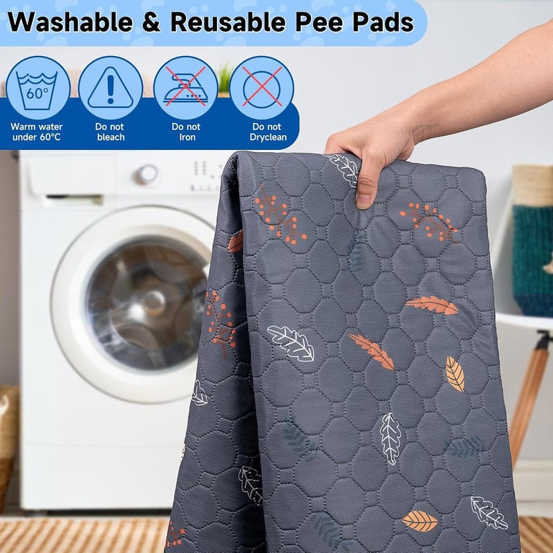 2 Pack Guinea Pig Cage Liners Guinea Pig Bedding Washable | Super Absorbent | Waterproof | Non Slip | Reusable Guinea Pig Pee Pads for Small Animals Cages Rabbit Hamster Rat - 48" x 24" - Image 4