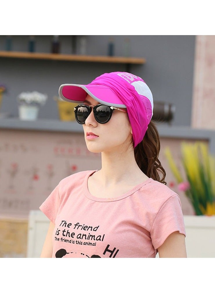 DubaiGallery قبعة شمسية قبعة واقية من الشمس للرجال والنساء غطاء صيفي شبكي للوجه حماية من الأشعة فوق البنفسجية ركوب الدراجات في الهواء الطلق حجاب كامل الوجه قبعة باردة قابلة للطي قبعة قابلة للتعديل - Image 4