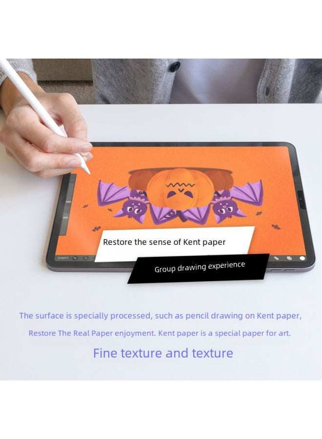 Professional Writing Texture Film Suitable For Ipad Pro11 Tablet Frosted Handwriting Film Paper Feel 10.2 Tablet-Color:Top Quality Paper Professional Writing Paper Film-Dimensions:iPad Pro12.9 Inch Fingerprint Unlock  - Image 2