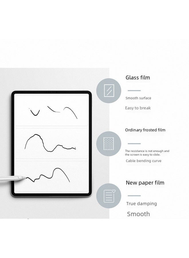 Professional Writing Texture Film Suitable For Ipad Pro11 Tablet Frosted Handwriting Film Paper Feel 10.2 Tablet-Color:Top Quality Paper Professional Writing Paper Film-Dimensions:iPad Pro12.9 Inch Fingerprint Unlock  - Image 4