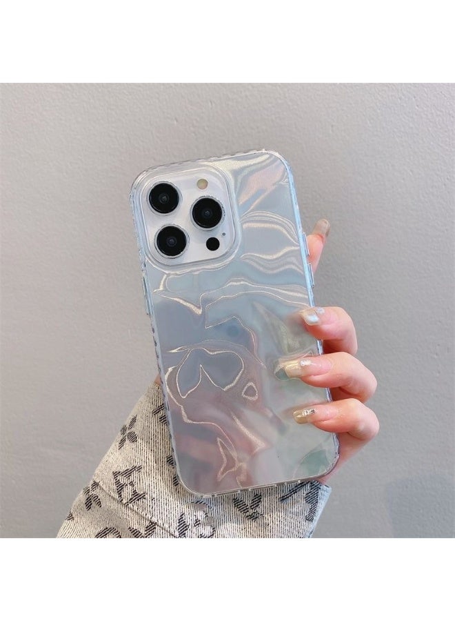 NIBEMINENT Rippling Water Material Protective TPU Case Cover For iPhone 16, Whitening - Image 2