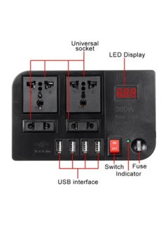 BYGD Power adapter from 12 volts to 220 volts capacity 300 watts works through the car lighter /E8982  - Image 3