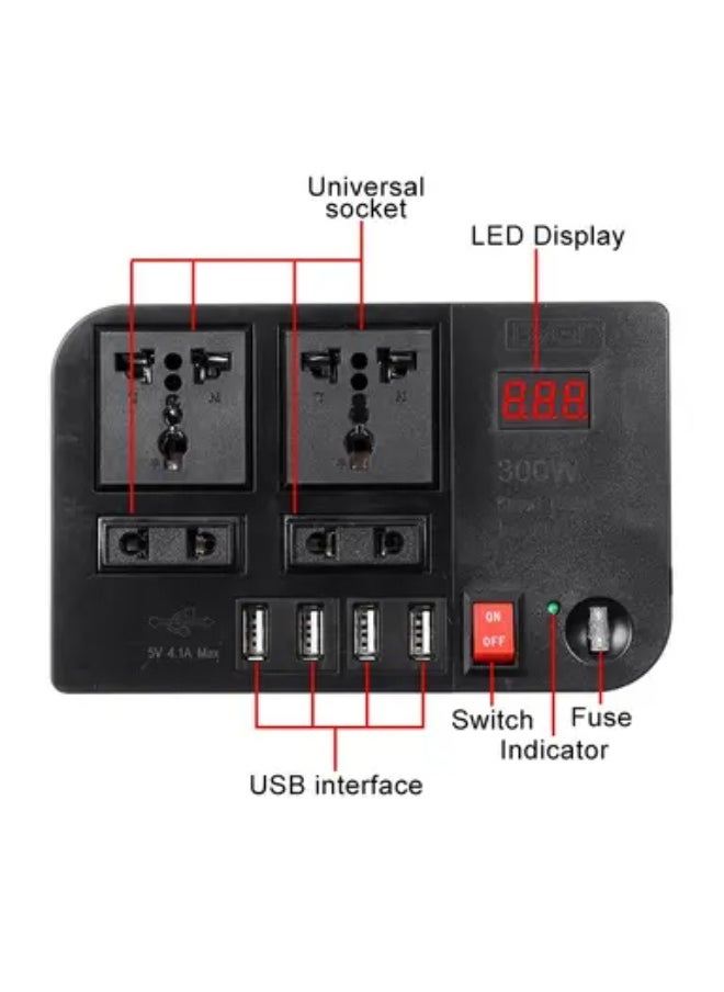 BYGD - Power adapter from 12 volts to 220 volts capacity 300 watts works through the car lighter /E8982 - Image 1