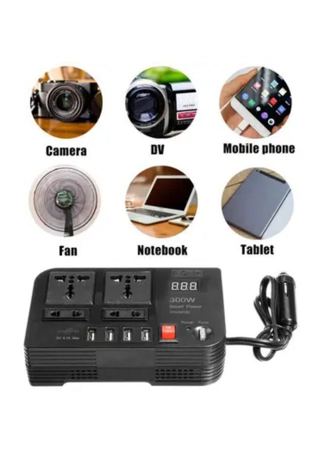 BYGD - Power adapter from 12 volts to 220 volts capacity 300 watts works through the car lighter /E8982 - Image 1