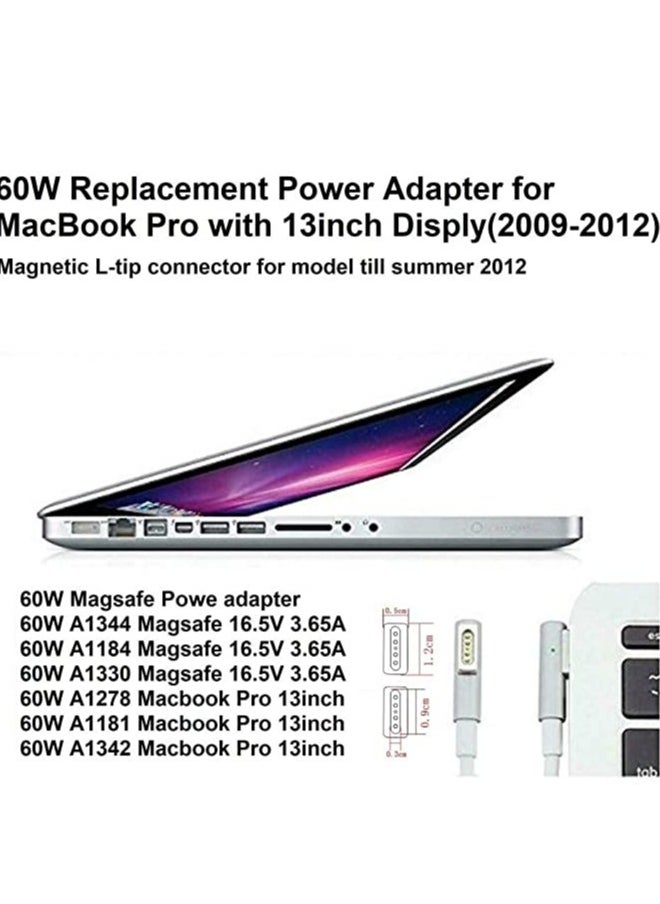 GULFLINK - 60W Power Adapter Magnetic L-Tip Connector Power Adapter For Mac Book Pro 11 inch & 13 inch (2009 Late 2010 2011 2012 Summer) - Image 1