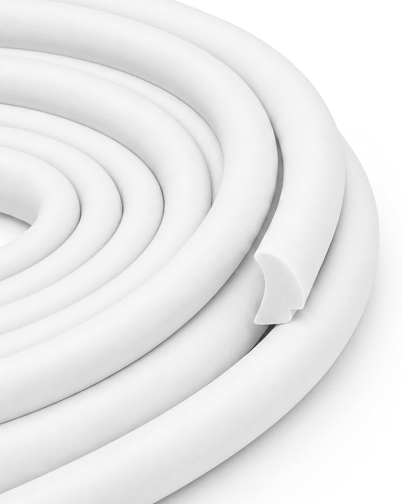 QLZOZB Silicone Rubber RV Window Seal 12 x 14 White Weather Stripping Seal for RV Stationary Window Glass Edge Marine Boat Truck Automotive Weatherproof Sound Insulation Gasket Seal Trim 30FT - Image 2