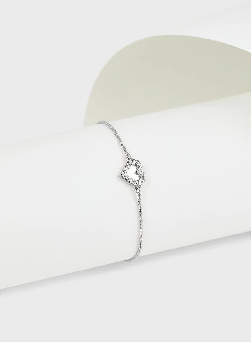 Ted Baker Pearly Heart Drawstring Bracelet